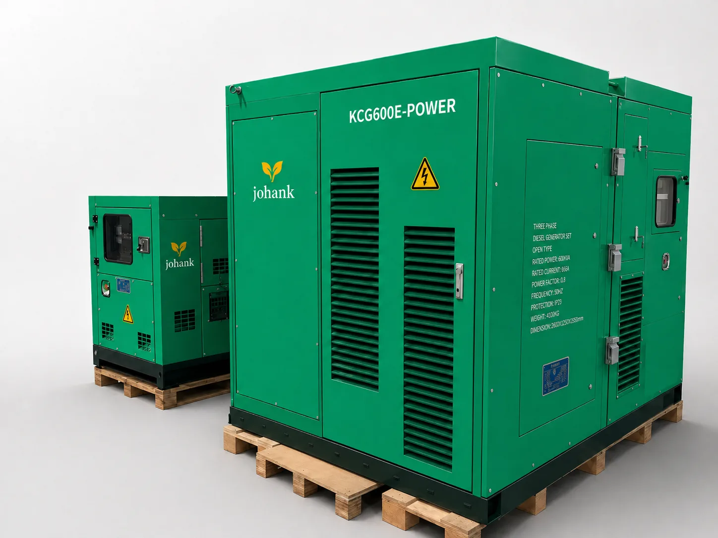 KCG600E-POWER and KCG300E-POWER ENERGYPACK units side by side