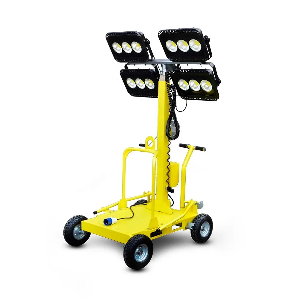 KCL2000-LED light tower with petrol generator, yellow livery